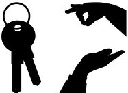 hands and key 